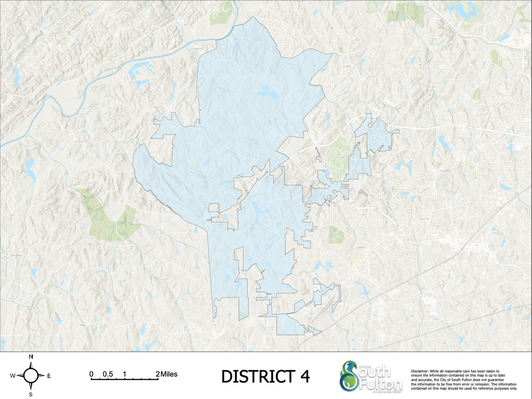City of South Fulton District 4 (South Fulton Parkway, Cedar Grove, Hwy 92) Map - khalidCares.com South Fulton 101